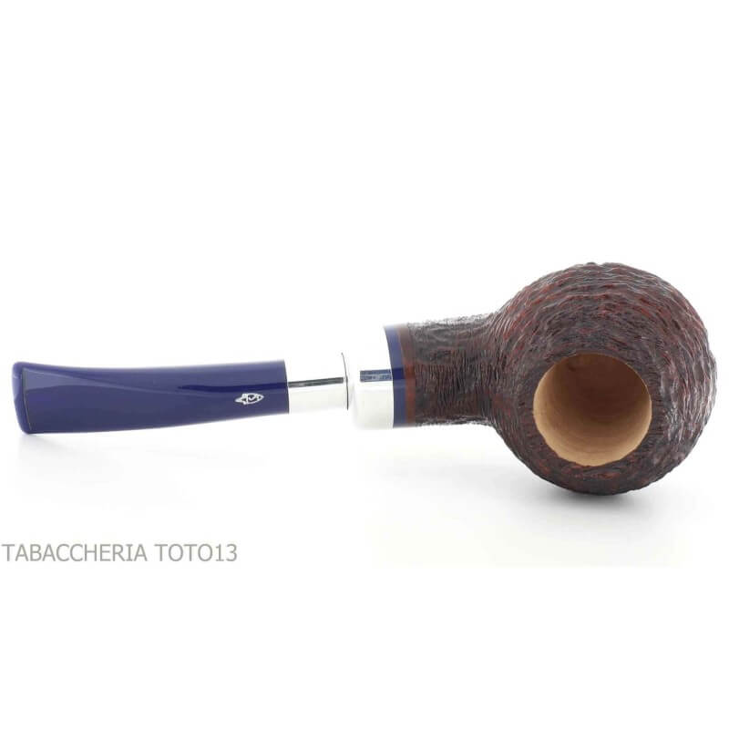 Savinelli pipe series Eleganza spigot shape Bent Apple 320 rusticated briar - Savinelli