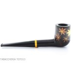 Pipa Tsuge Urushi serie cuatro estaciones, otoño con hojas de arce - Pipas de Tabaco