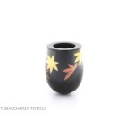 Tsuge Urushi pipe four seasons series, autumn with maple leaves - Tobacco Pipes - Natural root