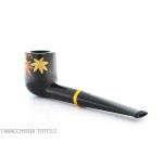 Pipa Tsuge Urushi serie cuatro estaciones, otoño con hojas de arce - Pipas de Tabaco