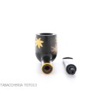 Tsuge Urushi Pfeife vier Jahreszeiten Serie, Herbst mit Ahornblättern - Tabakpfeifen
