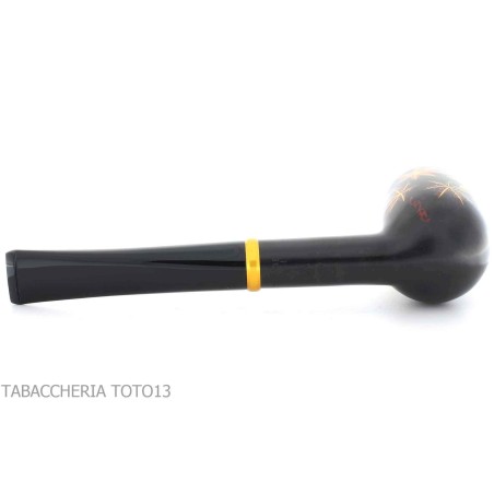 Tsuge Urushi pipe série quatre saisons, automne avec des feuilles d'érable - Pipe Pour le Tabac - Racine naturelle