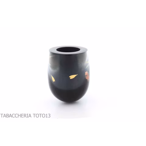 Tsuge Urushi série quatre saisons printemps Sakura, pipe avec forme de billard - Pipe Pour le Tabac - Racine naturelle