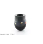 Pipa Tsuge Urushi serie cuatro estaciones, primavera con Sakura, forma de billar - Pipas de Tabaco