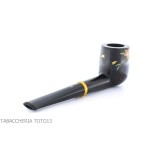 Tsuge Urushi série quatre saisons printemps Sakura, pipe avec forme de billard - Pipe Pour le Tabac - Racine naturelle