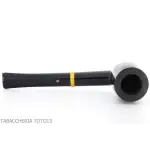 Pipa Tsuge Urushi serie cuatro estaciones, primavera con Sakura, forma de billar - Pipas de Tabaco