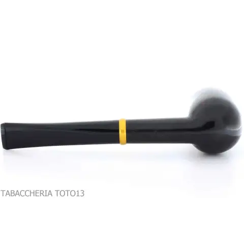 Pipa Tsuge Urushi serie cuatro estaciones, primavera con Sakura, forma de billar - Pipas de Tabaco