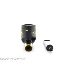 Tsuge Urushi série quatre saisons printemps Sakura, pipe avec forme de billard - Pipe Pour le Tabac - Racine naturelle