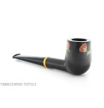 Tsuge Urushi pipe four seasons winter with Camellia flowers - Tobacco Pipes - Natural root