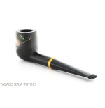 Tsuge Urushi Pfeife vier Jahreszeiten Winter mit Kamelienblüten - Tabakpfeifen