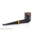 Tsuge Urushi pipa cuatro estaciones de invierno con flores de camelia - Pipas de Tabaco
