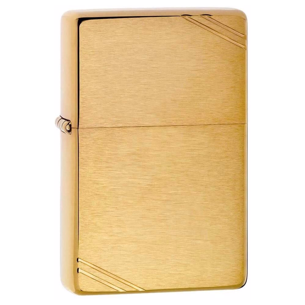 Zippo Vintage Replik 1935 goldenen Satin und diagonalen Dekorationen - Feuerzeuge