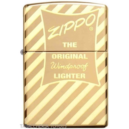 Zippo original vintage acabado dorado brillante de 360 ​​grados - Alumbradores