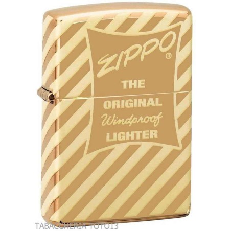 Zippo original vintage acabado dorado brillante de 360 ​​grados - Alumbradores
