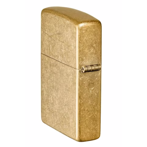 Zippo Tumbled Brass aus antikem Messing - Feuerzeuge