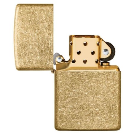 Zippo Tumbled Brass in antique brass - Lighters - Brass
