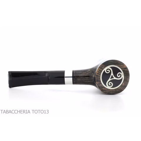 Pipe grise Gambler forme cherrywood - Pipe Pour le Tabac - Racine naturelle