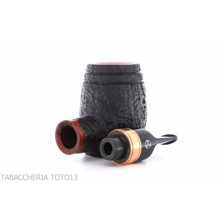 Pipa de tabaco oxidada Devil's Cut forma poker de calabaza inversa - Pipas de Tabaco