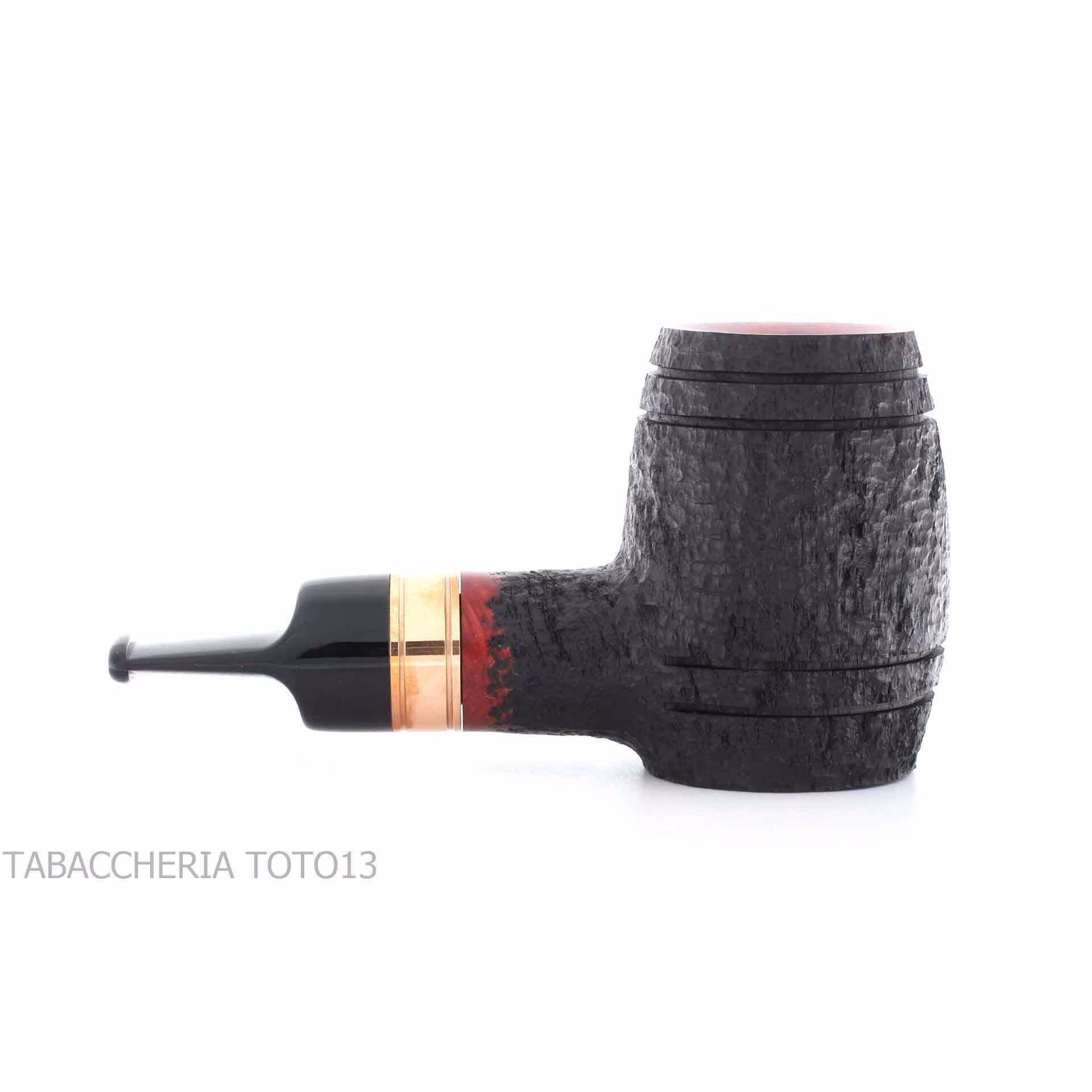 Pipa de tabaco oxidada Devil's Cut forma poker de calabaza inversa - Pipas de Tabaco