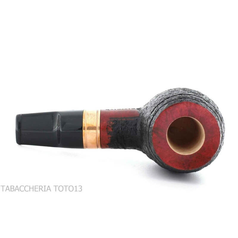 Devil's Cut, forme de calebasse inversée de poker à pipe de tabac rustiquée - Rattray's