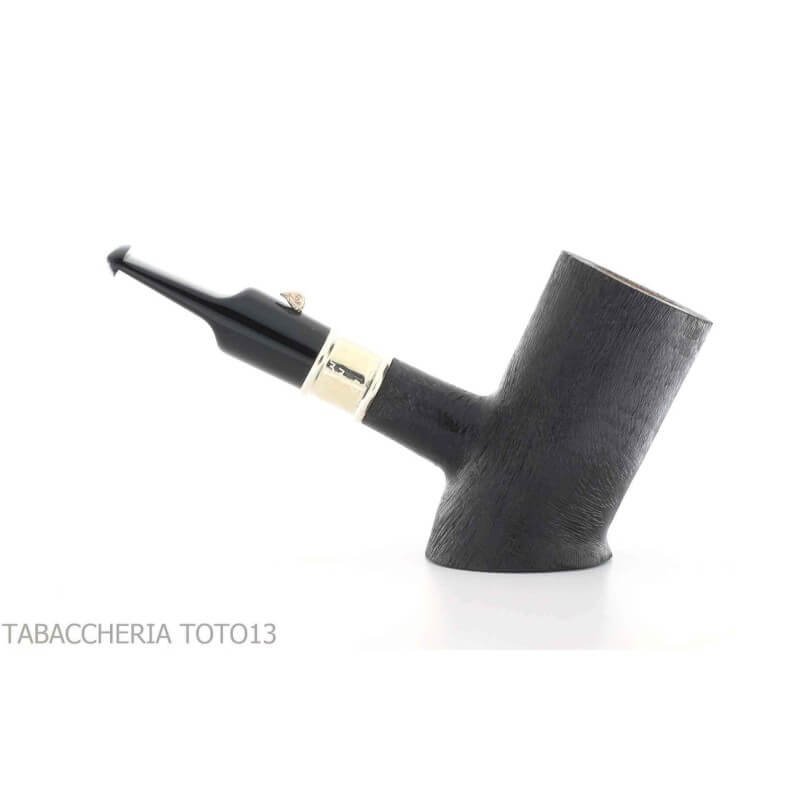 Pipa Pato, Forma Cherrywood acabado de brezo peinado con anillo de plata - L'anatra pipe Pipa Pato, Forma Cherrywood acabado de brezo peinado con anillo de plata - L'anatra pipe