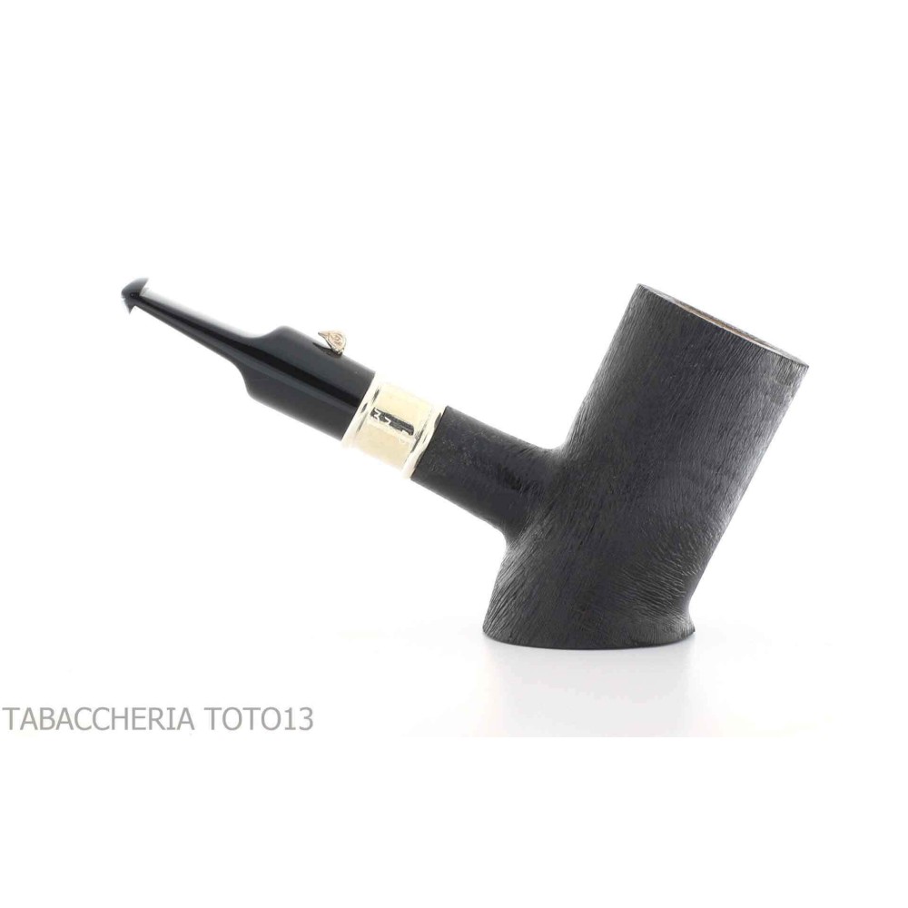 Pipe La canard forme cherrywood, finition bruyère peignée avec anneau en argent - Pipe Pour le Tabac - Racine naturelle