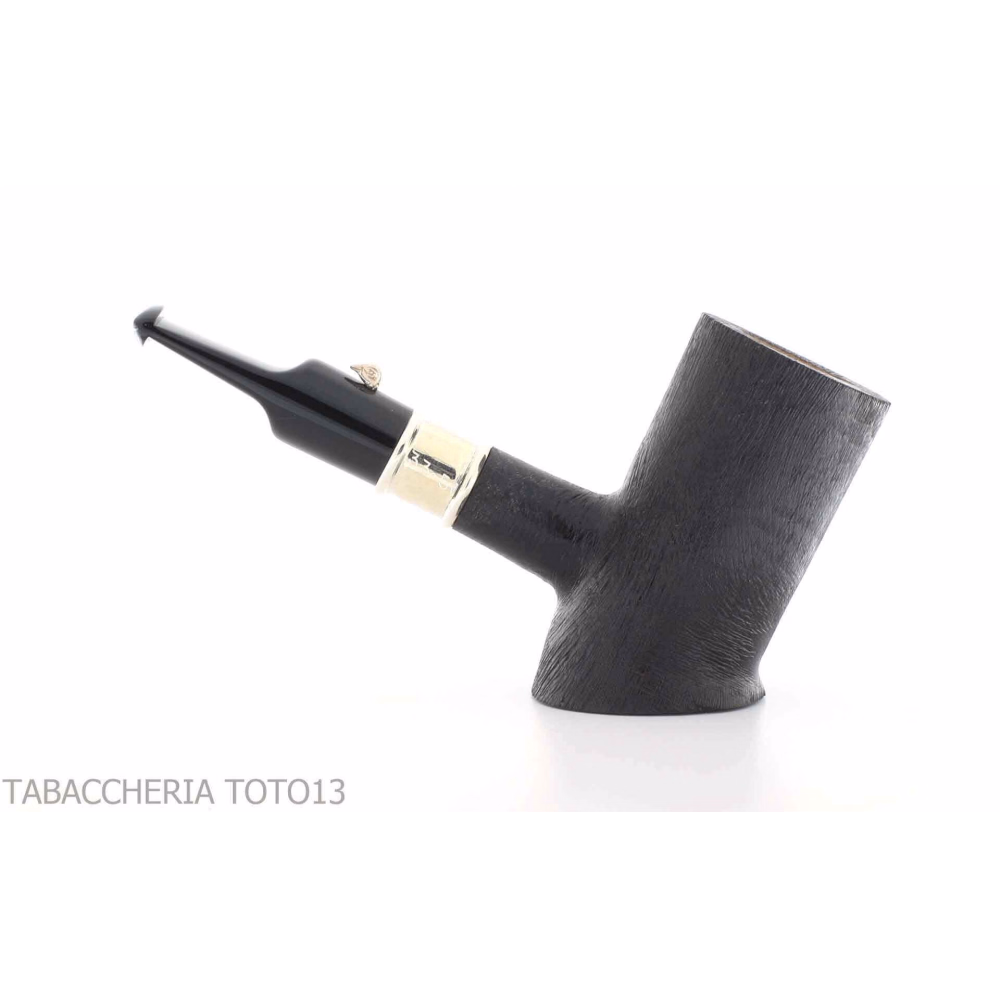 Pipe The duck cherrywood shape, combed briar finish with silver ring - Tobacco Pipes - Natural root