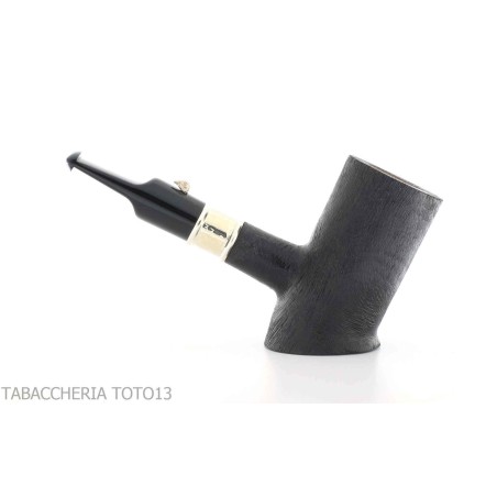 Pipe The duck cherrywood shape, combed briar finish with silver ring - Tobacco Pipes - Natural root