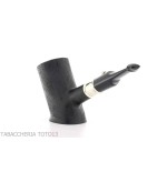 Pipe The duck cherrywood shape, combed briar finish with silver ring - Tobacco Pipes - Natural root