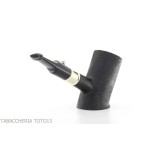 Pipe La canard forme cherrywood, finition bruyère peignée avec anneau en argent - Pipe Pour le Tabac - Racine naturelle
