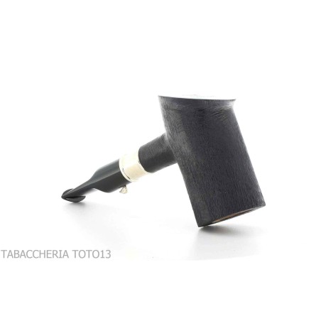 Pipe La canard forme cherrywood, finition bruyère peignée avec anneau en argent - Pipe Pour le Tabac - Racine naturelle
