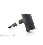 Pipe The duck cherrywood shape, combed briar finish with silver ring - Tobacco Pipes - Natural root