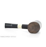 Pipe The duck cherrywood shape, combed briar finish with silver ring - Tobacco Pipes - Natural root