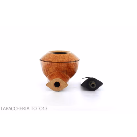 Pipa F. Ganci de bulldog en briar natural. - Pipas de Tabaco