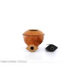 Pipe F. Ganci form Bulldog in natural briar - Tobacco Pipes - Natural root