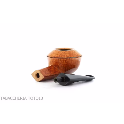 F.Ganci pipa forma Bulldog in radica naturale-Ganci Francesco Pipe