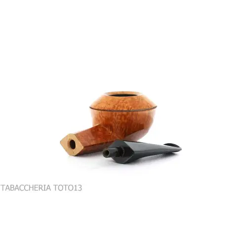 F.Ganci pipa forma Bulldog in radica naturale - Pipe