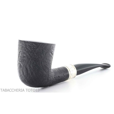 Pipe Brave Heart forme Dublin semi-courbe noire sablée - Pipe Pour le Tabac - Racine naturelle
