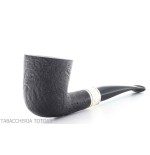 Pipe Brave Heart forme Dublin semi-courbe noire sablée - Pipe Pour le Tabac - Racine naturelle