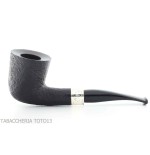 Pipe Brave Heart forme Dublin semi-courbe noire sablée - Pipe Pour le Tabac - Racine naturelle