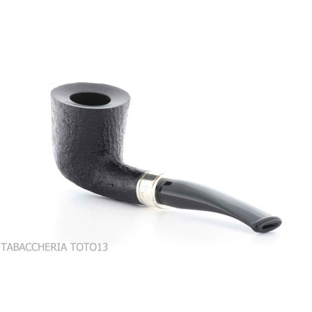 Pipe Brave Heart forme Dublin semi-courbe noire sablée - Pipe Pour le Tabac - Racine naturelle