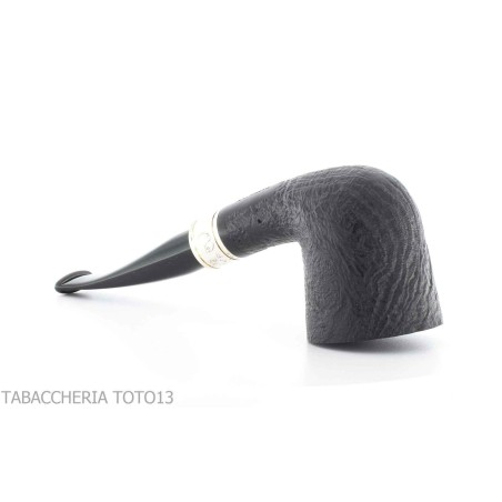 Pipe Brave Heart forme Dublin semi-courbe noire sablée - Pipe Pour le Tabac - Racine naturelle