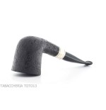 Pipe Brave Heart forme Dublin semi-courbe noire sablée - Pipe Pour le Tabac - Racine naturelle