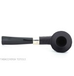 Pipe Brave Heart forme Dublin semi-courbe noire sablée - Pipe Pour le Tabac - Racine naturelle