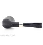 Pipe Brave Heart forme Dublin semi-courbe noire sablée - Pipe Pour le Tabac - Racine naturelle