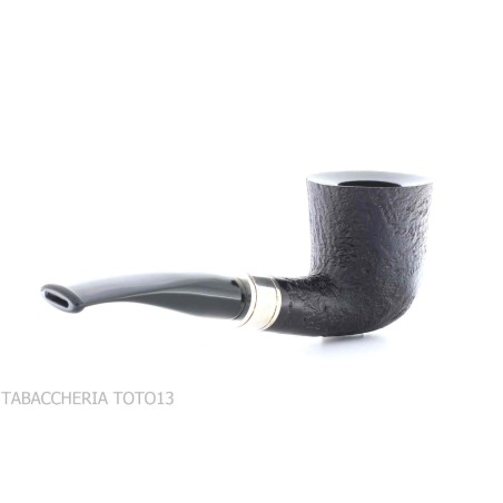 Pipe Brave Heart forme Dublin semi-courbe noire sablée - Pipe Pour le Tabac - Racine naturelle