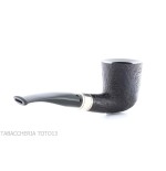 Pipe Brave Heart forme Dublin semi-courbe noire sablée - Pipe Pour le Tabac - Racine naturelle