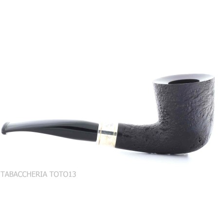 Pipe Brave Heart forme Dublin semi-courbe noire sablée - Pipe Pour le Tabac - Racine naturelle