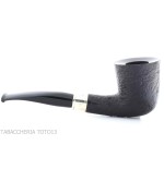 Pipe Brave Heart forme Dublin semi-courbe noire sablée - Pipe Pour le Tabac - Racine naturelle