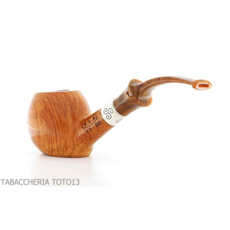 Pipe en forme d'oeuf courbé Viprati - Pipe Pour le Tabac - Racine naturelle